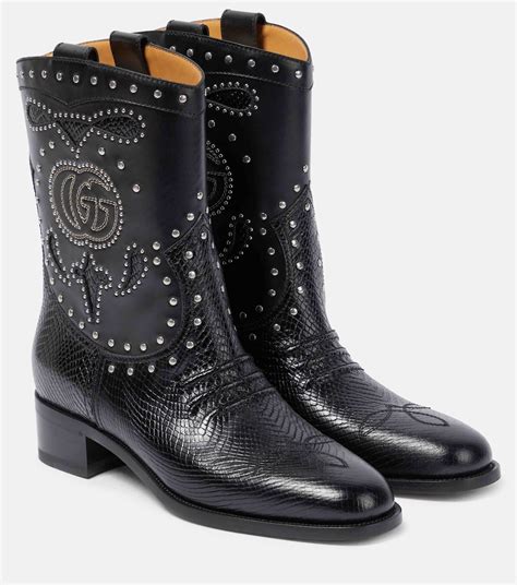 serenity gucci leather boot|Gucci cowboy boots.